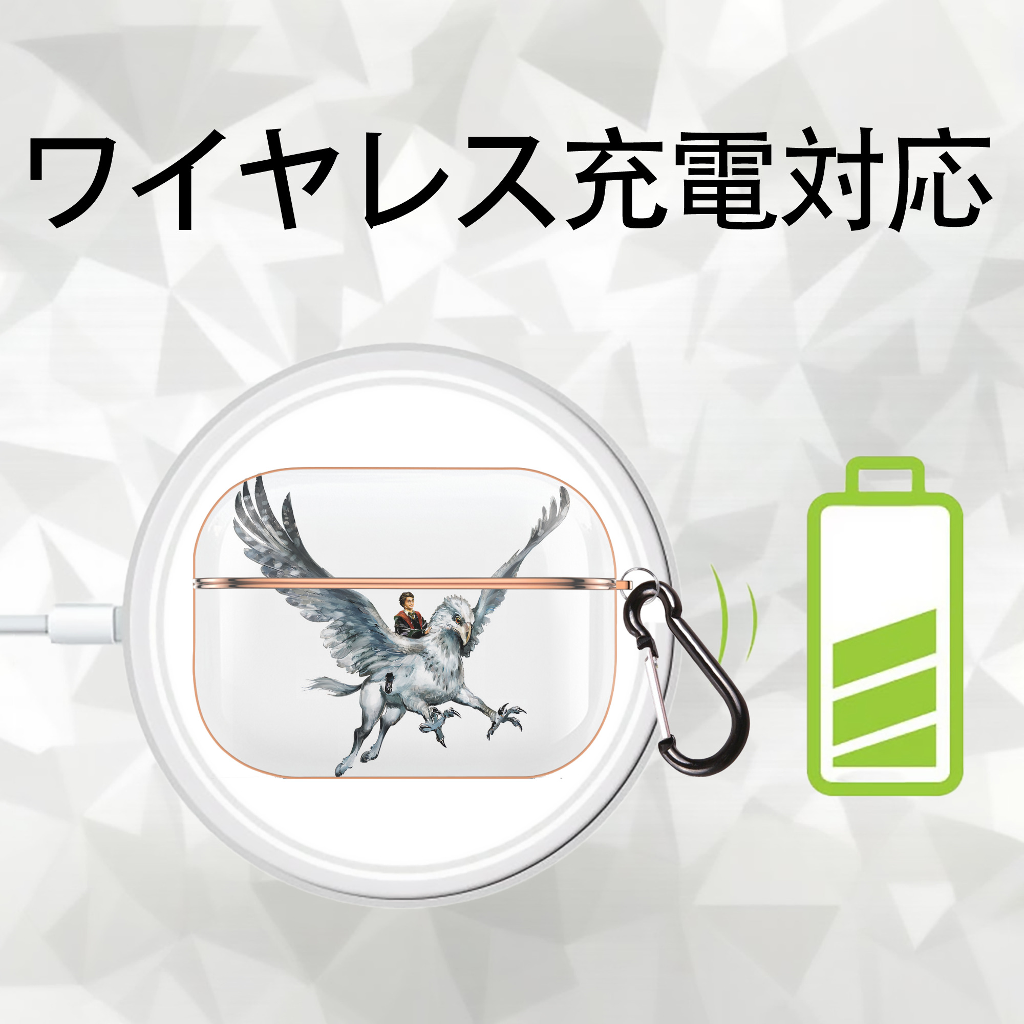 Harry Potter ハリー・ポッターシリーズ 【AirPods Pro用】ハードシェル保護ケース｜耐衝撃・防指紋・カラビナ付き商品仕様